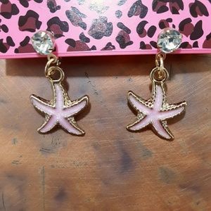 Tropical Sea Starfish Stud Earrings Beach Star Fish Hawaiian Nautical Ocean